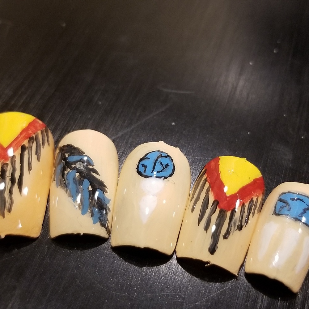 Native american glue on nails